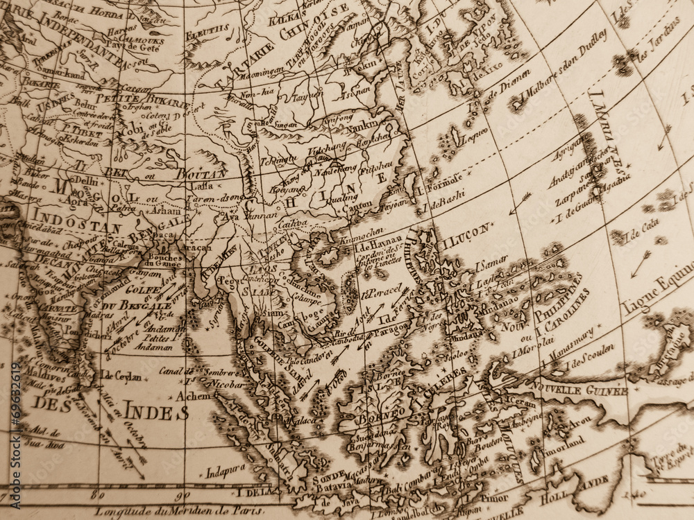 古地図　東南アジア
