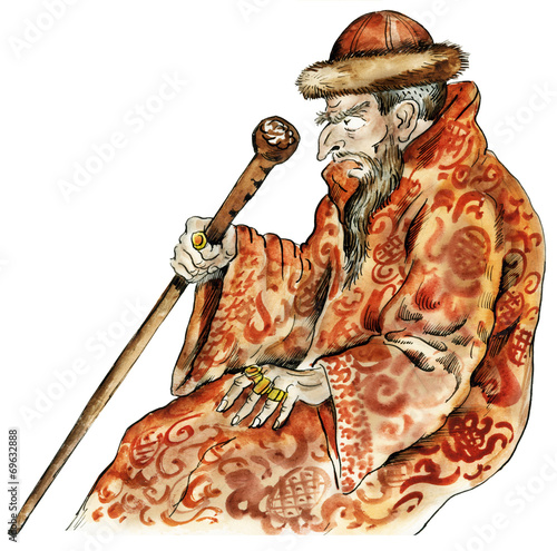 Tsar Ivan the Terrible caricature portrait