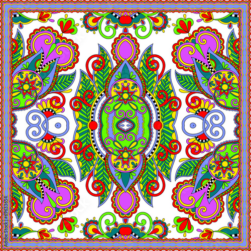 Traditional ornamental floral paisley bandanna