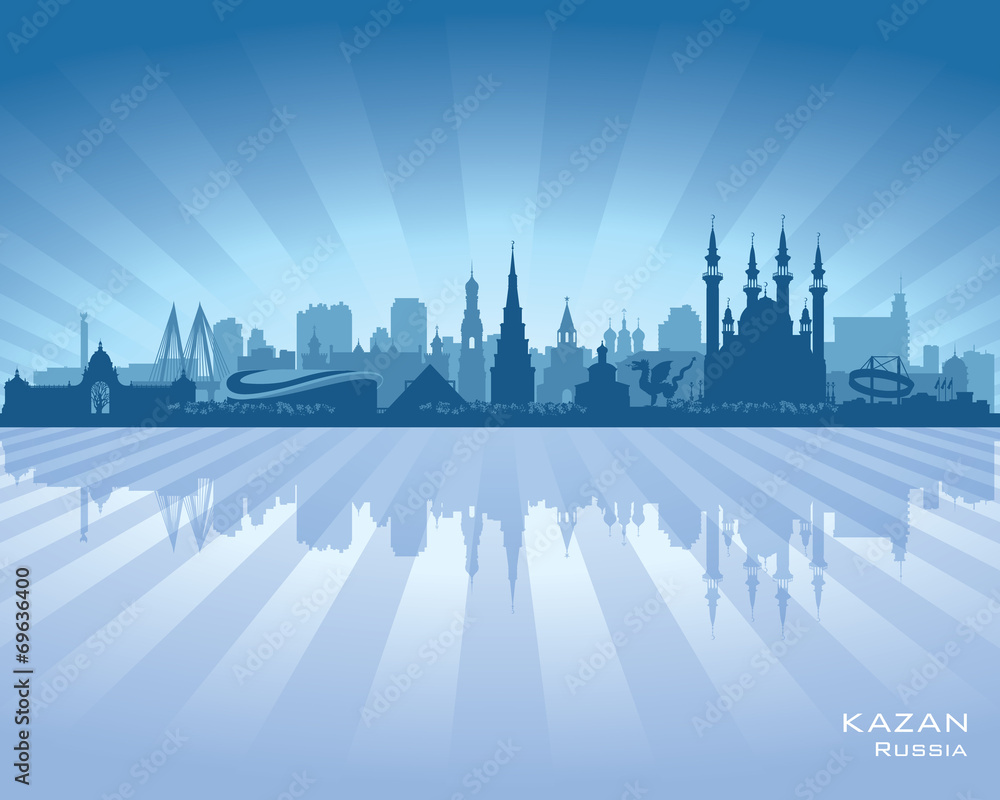Kazan Russia skyline city silhouette