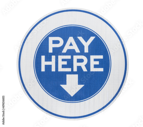 Pay Here Sign