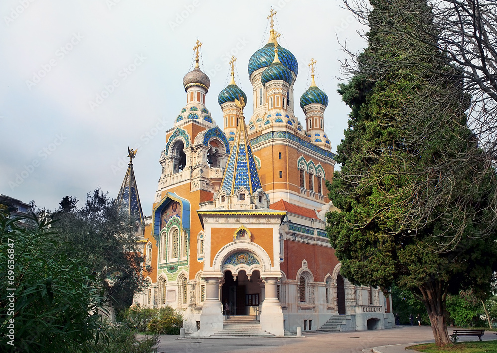 Russian Cathedral in Nice, France