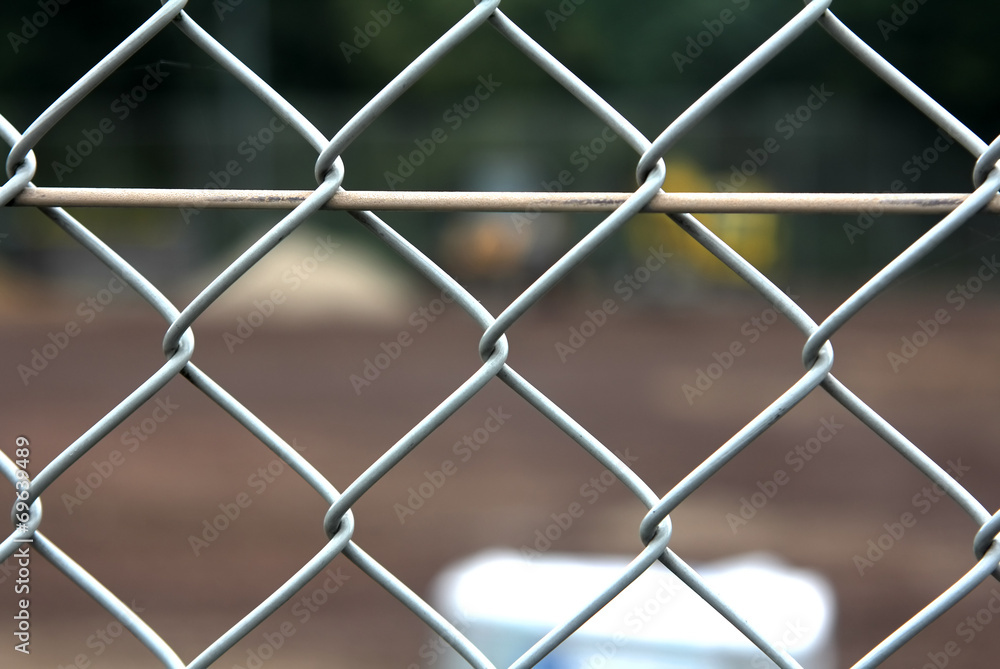Fototapeta premium The Wire Mesh Fence