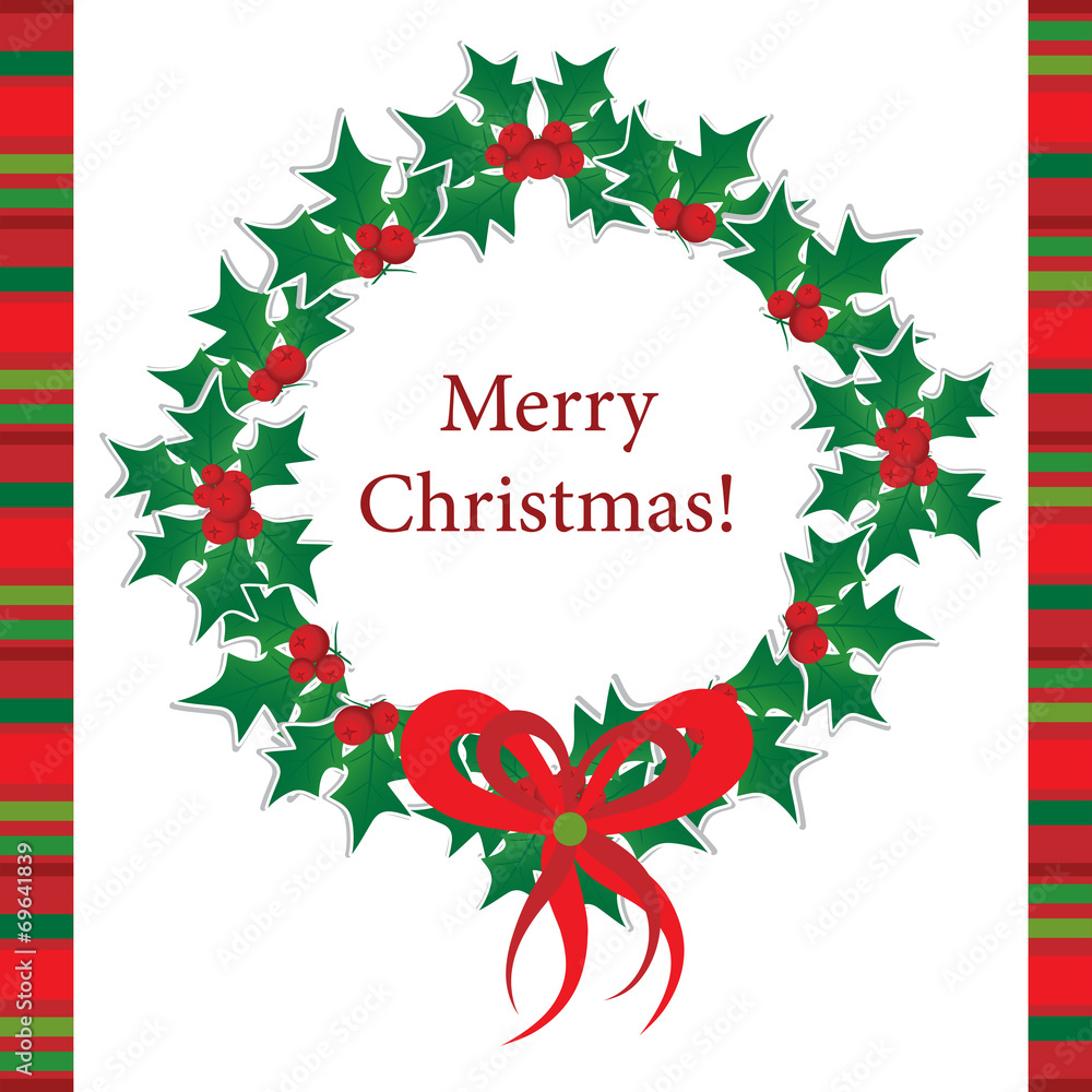 Template Christmas greeting card, vector Template Christmas greeting card, vector