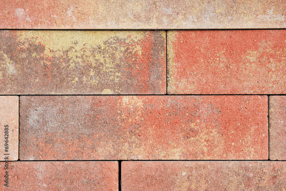 Orange brick tiles texture background Orange brick tiles texture background