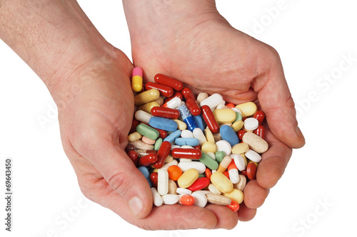 Valokuva Hands with pills