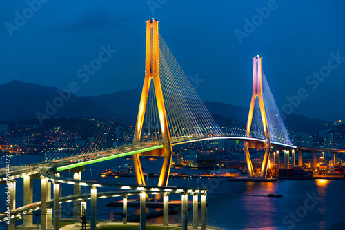 Busan Harbor Bay Bridge photo