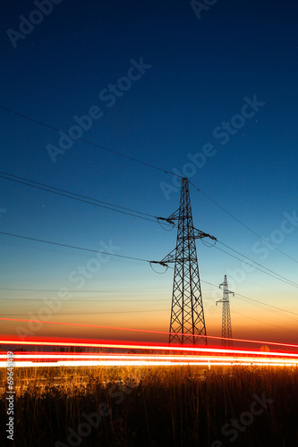 Pylons and traffic