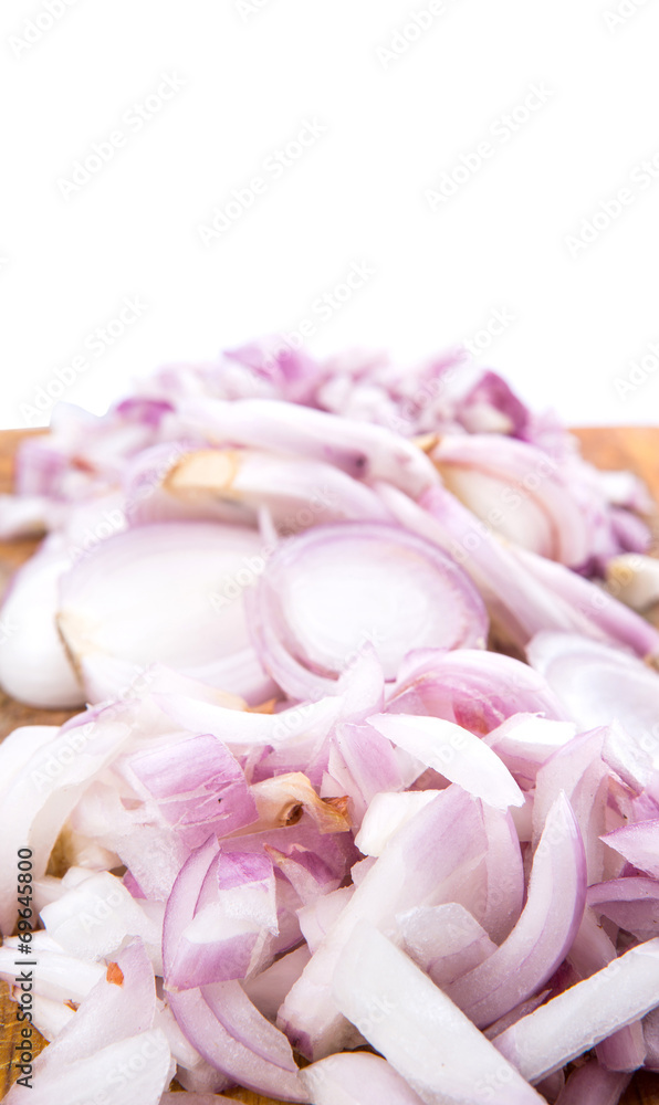 Chopped onions on a chopping board Chopped onions on a chopping board