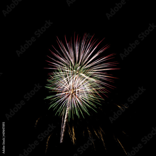 Colorful large professional firework