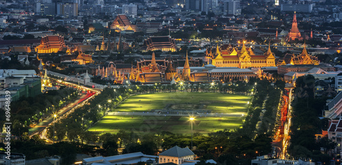 Wat pra kaew Grand palace at dustt Bangkok Thailand