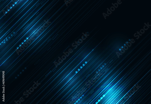 Abstract Blue aircraft technology communicate background, vector