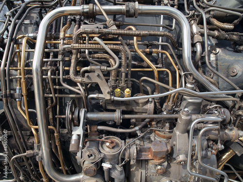 Vintage Jet Engine Detail