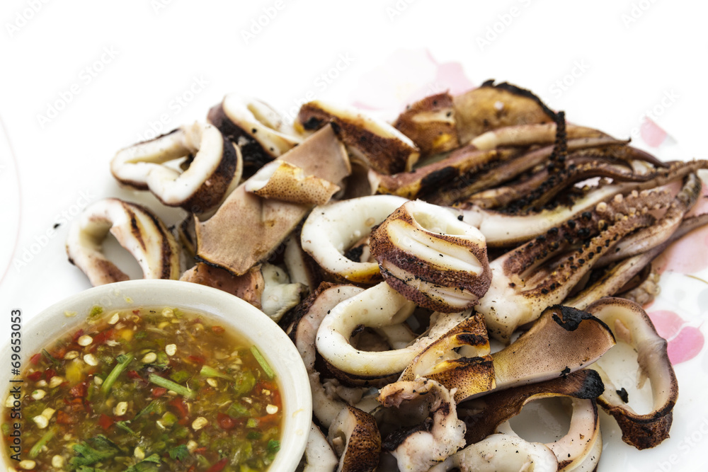 Obraz premium Grilled squid