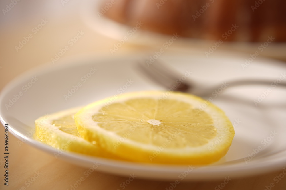 Close up of lemon slices Close up of lemon slices