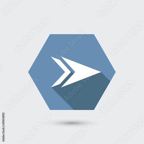 vector modern flat icon with long shadow.