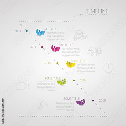 modern Timeline Infographic. With Icons. Vector design
