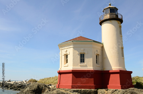 Coquille River Lighthouse  1896  on the southern Oregon coast ne