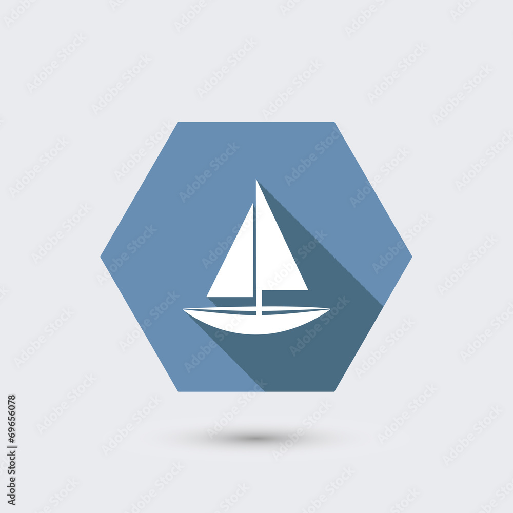 vector modern flat icon with long shadow. vector modern flat icon with long shadow.