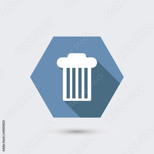 vector modern flat icon with long shadow.