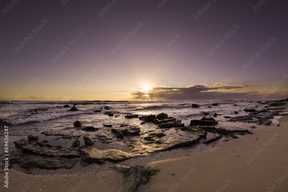 Sunrise - coucher de soleil - pointe aux piments - île Maurice