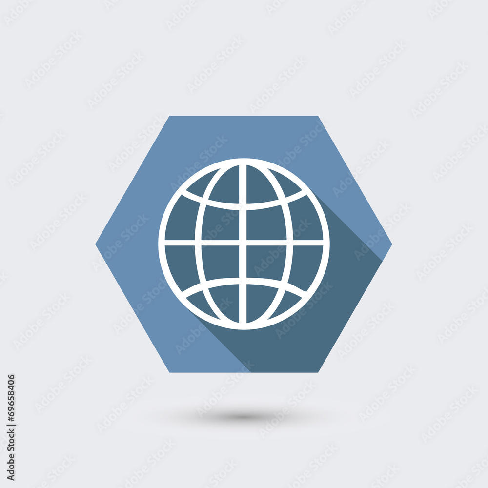 vector modern flat icon with long shadow. vector modern flat icon with long shadow.