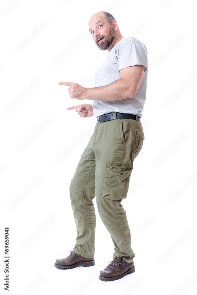 man pointing man pointing