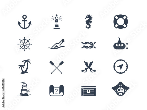 Marine and nautical icons