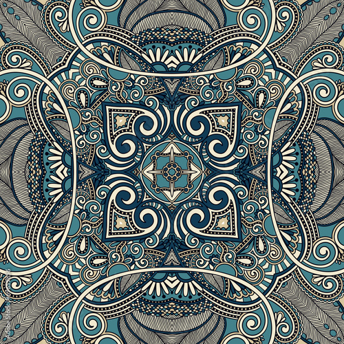 Traditional ornamental floral paisley bandanna