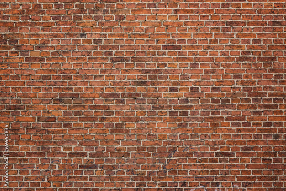 Fototapeta premium Grunge czerwony ściana z cegieł tło z kopii przestrzenią