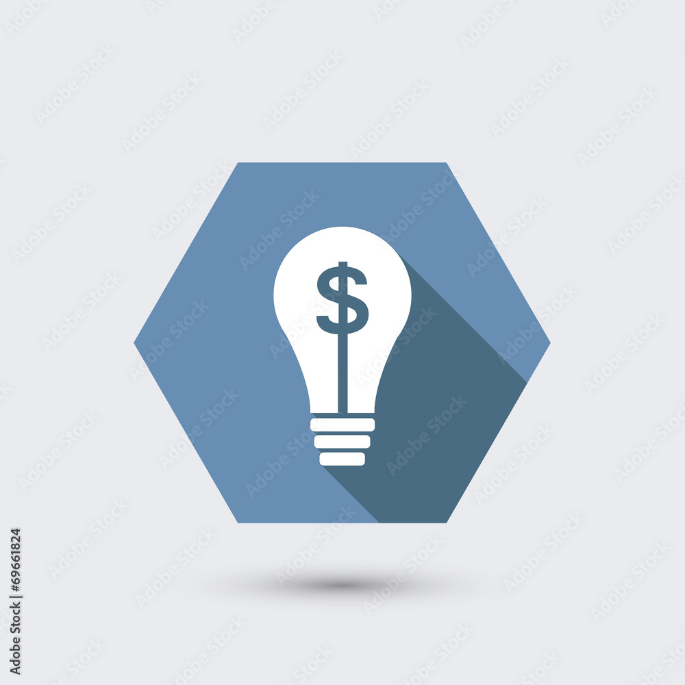 vector modern flat icon with long shadow. vector modern flat icon with long shadow.