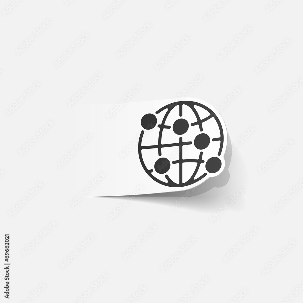 realistic design element: globe realistic design element: globe