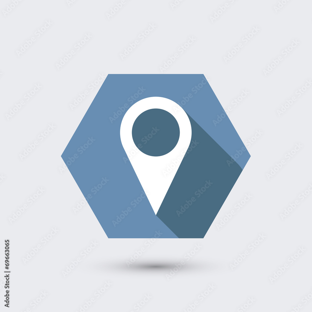 vector modern flat icon with long shadow. vector modern flat icon with long shadow.