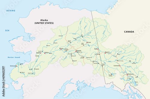 yukon river Karte photo