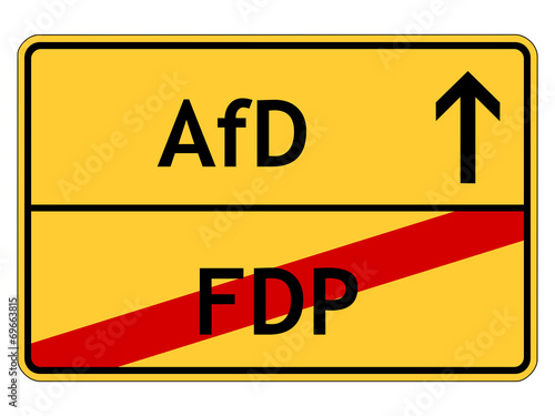 Schild: Alternative für Deutschland (AfD) photo