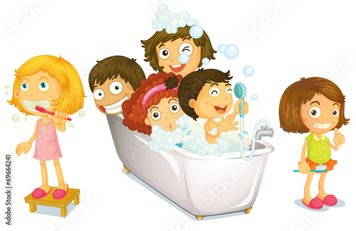 Children and bath