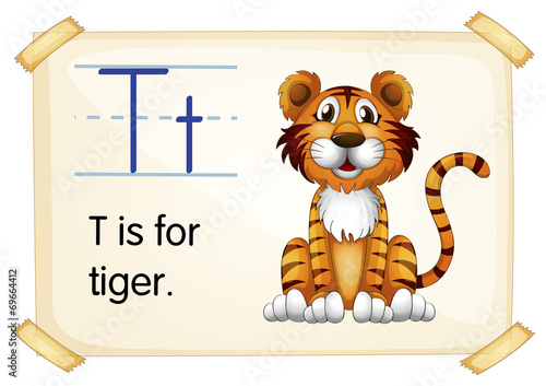 Fototapeta Naklejka Na Ścianę i Meble -  Letter T