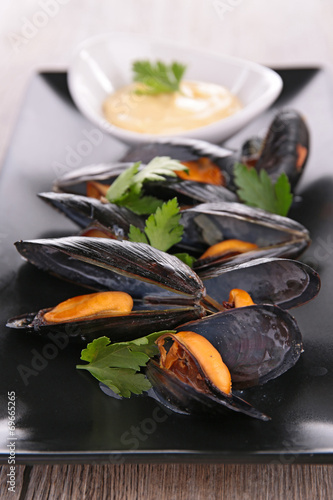boiled mussel
