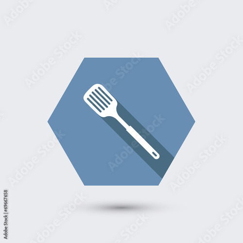 vector modern flat icon with long shadow.