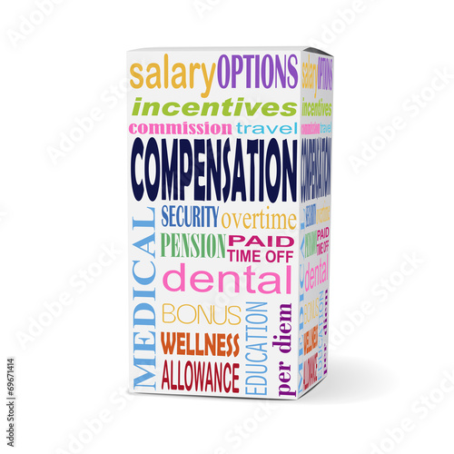 compensation word on product box