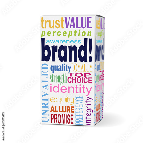 brand word on product box