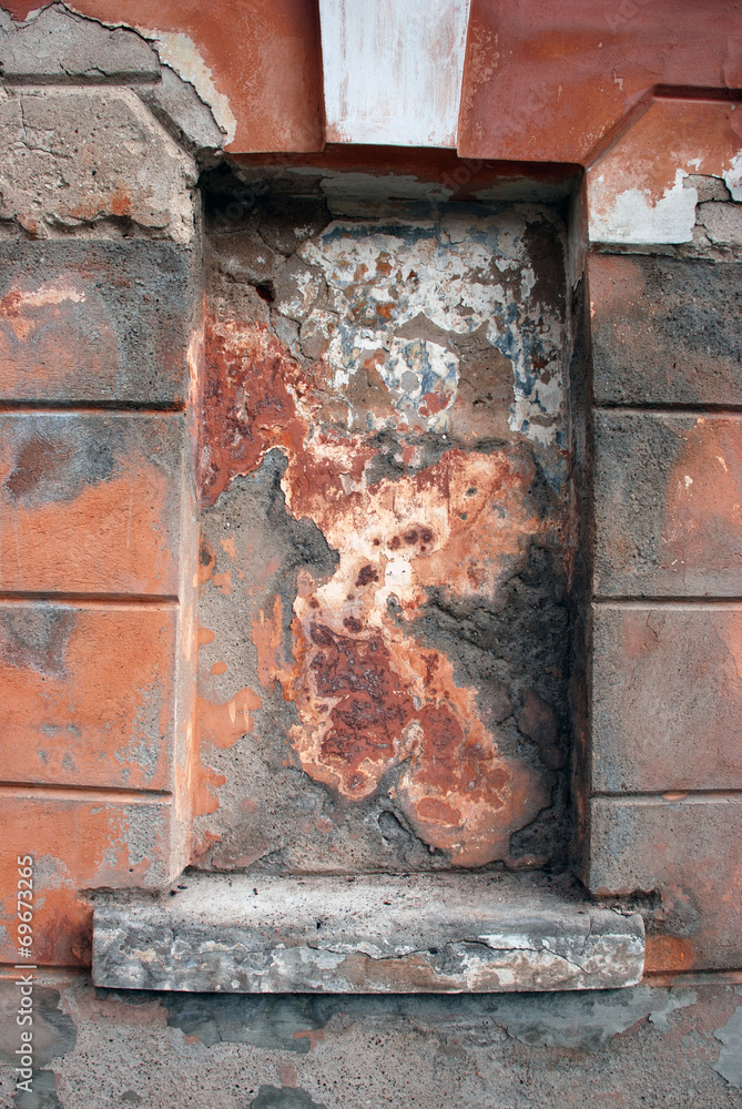 Window in concrete wall