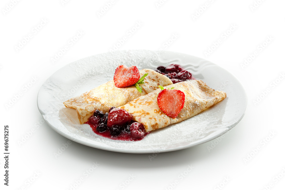 Pancakes with Berries Pancakes with Berries