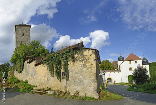 Castle Aufsess or also Unteraufsess, Bavaria, Germany photo