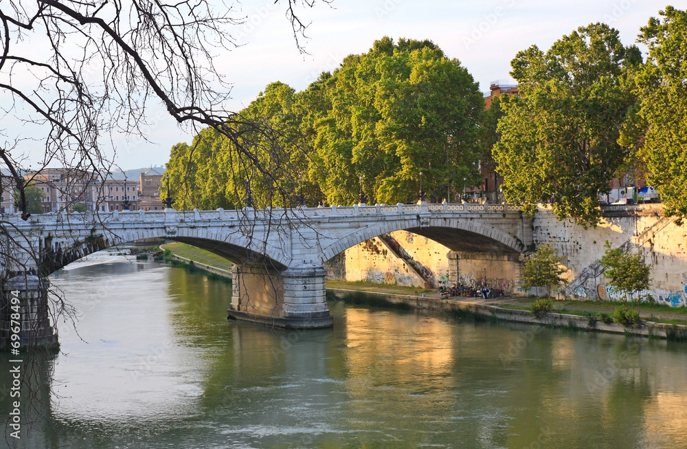 Tiberbrücke in Rom Tiberbrücke in Rom