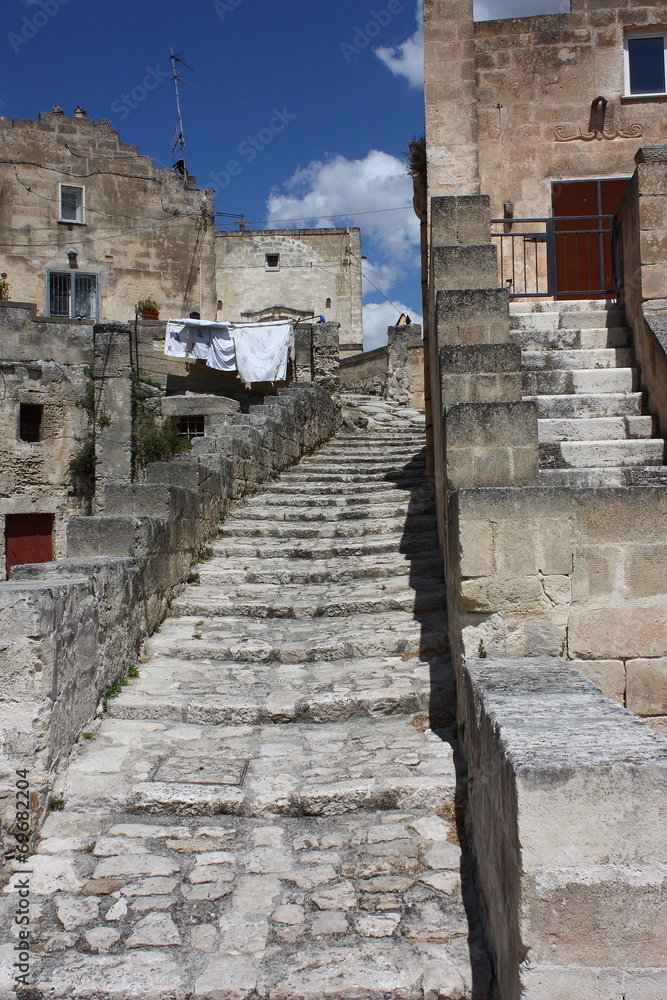 Scalinata di pietra di Matera