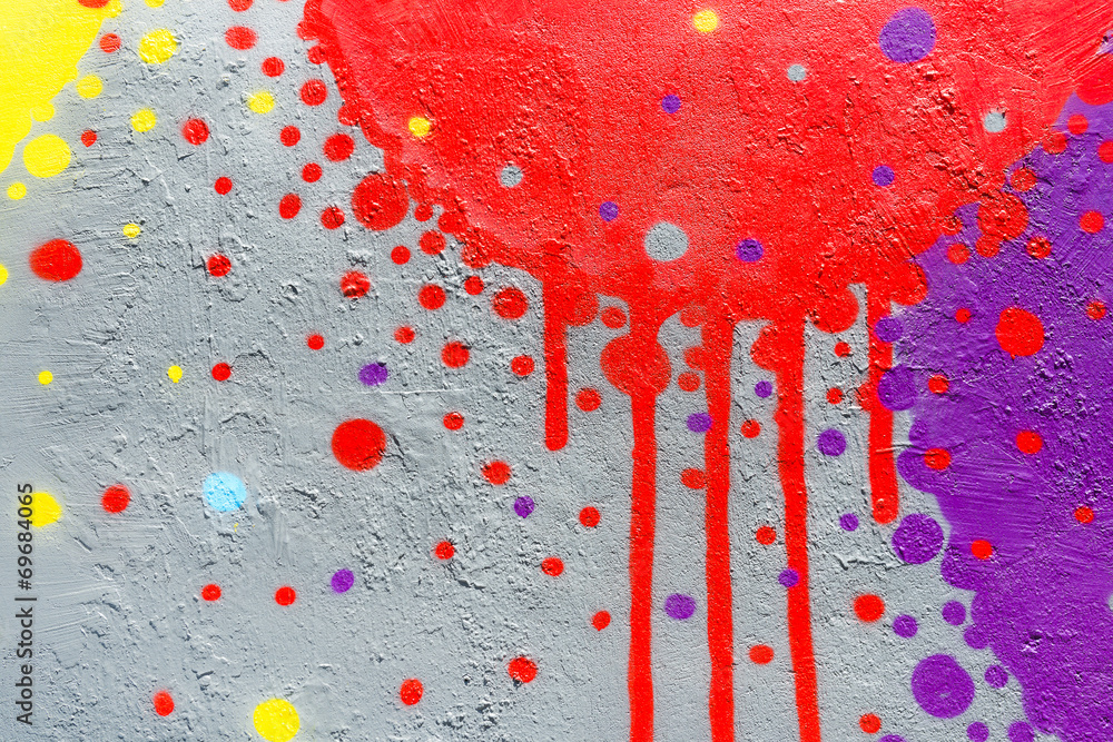 Graffiti tâches de couleur
