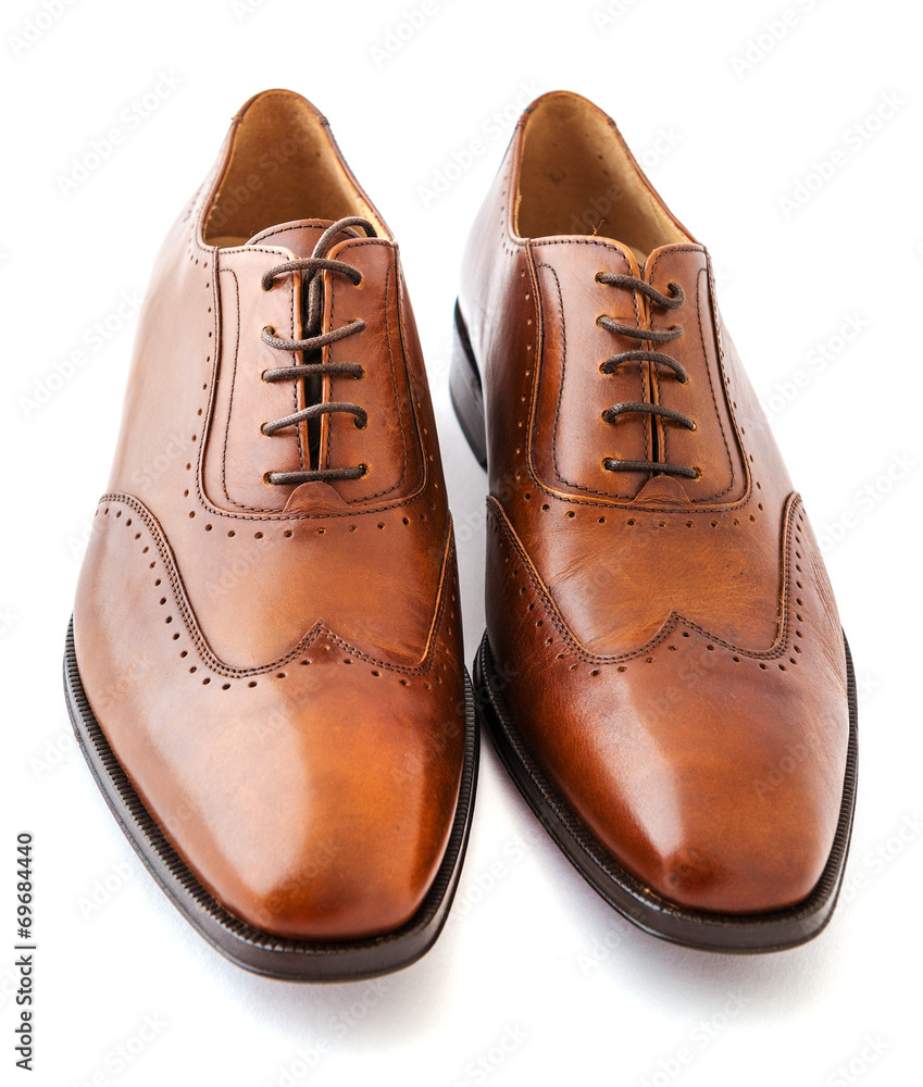 Male fashion shoes on white Male fashion shoes on white