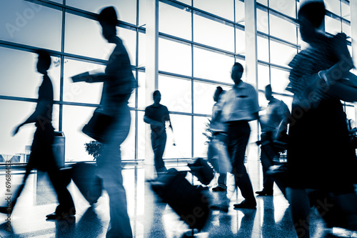 Canvas Print the shanghai pudong airport.interior of the airport.