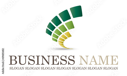 Logo bio abstrait